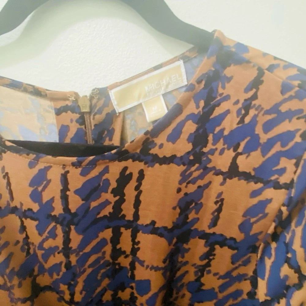 Brown Blue Michael Kors Dress - Picture 5 of 8